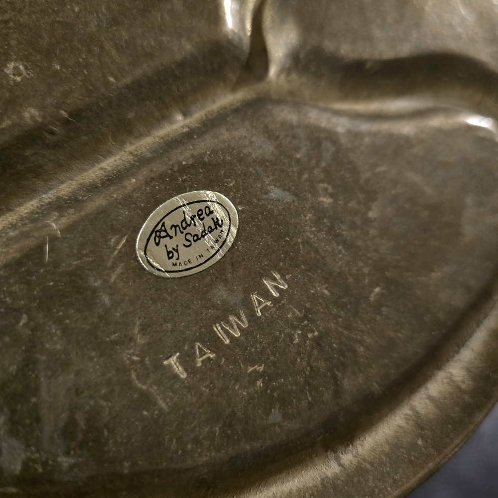 Vintage brass duck head valet tray, also known as a vide poche or trinket tray - Picture 6 of 7